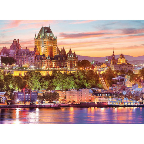 EUROGRAPHICS Puzzle Starý Québec, Kanada 1000 dílků ~ 2