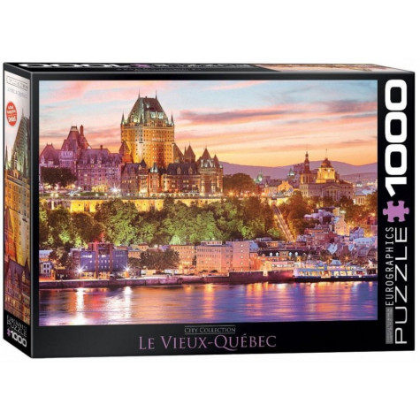 EUROGRAPHICS Puzzle Starý Québec, Kanada 1000 dílků ~ 1