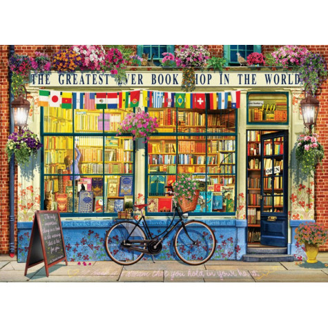 EUROGRAPHICS Puzzle Nejlepší knihkupectví na světě 1000 dílků