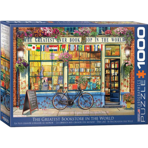 EUROGRAPHICS Puzzle Nejlepší knihkupectví na světě 1000 dílků ~ 1