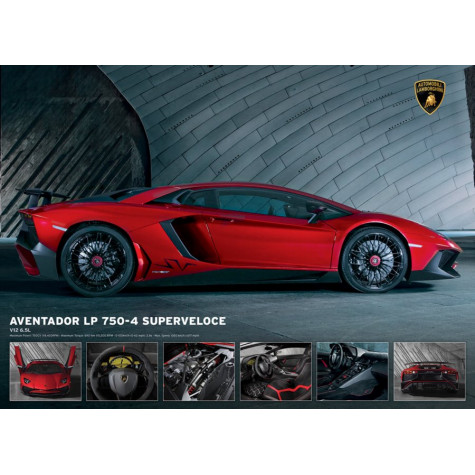 EUROGRAPHICS Puzzle Lamborghini Aventador LP 750-4, 1000 dílků ~ 2