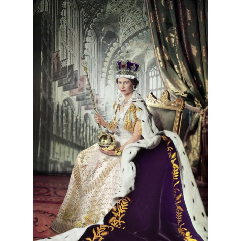 EUROGRAPHICS Puzzle Královna Alžběta II. 1000 dílků