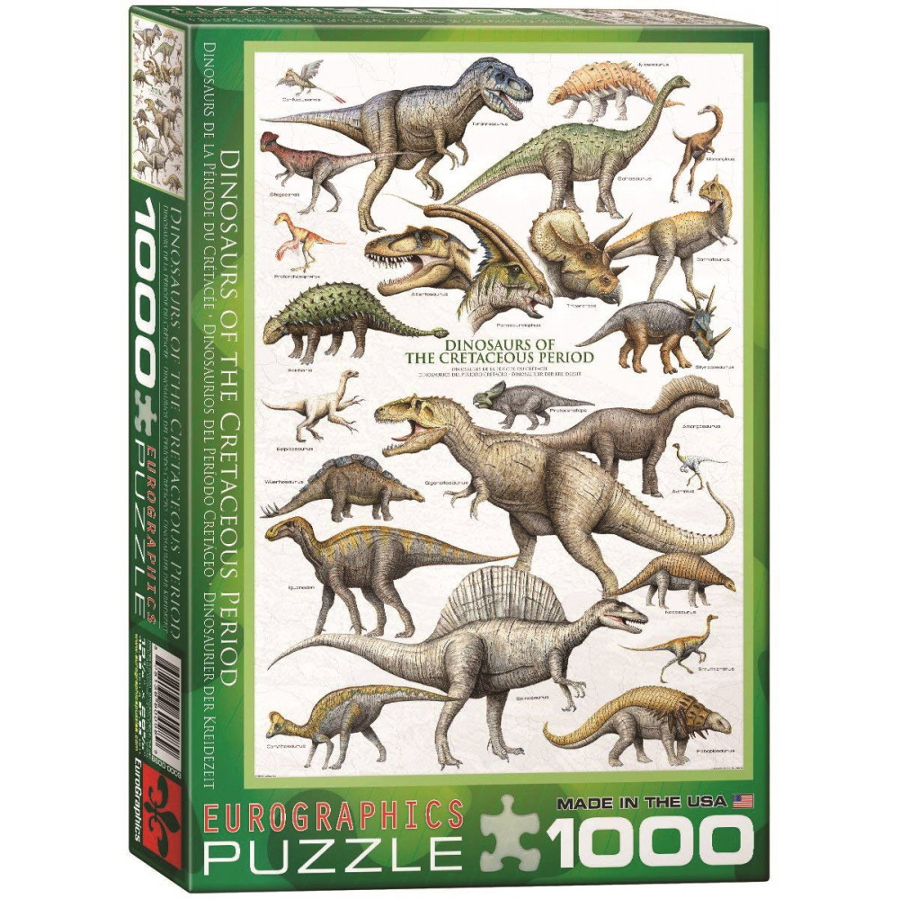 EUROGRAPHICS Puzzle Svět dinosaurů: Křída 1000 dílků