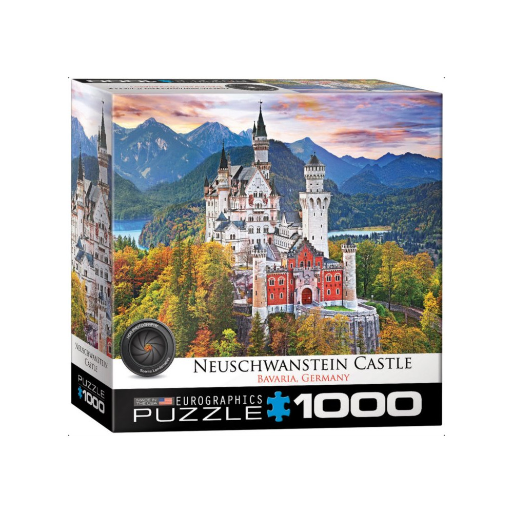EUROGRAPHICS Puzzle Zámek Neuschwanstein (HDR) 1000 dílků