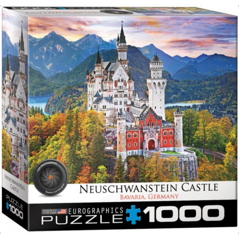 EUROGRAPHICS Puzzle Zámek Neuschwanstein (HDR) 1000 dílků