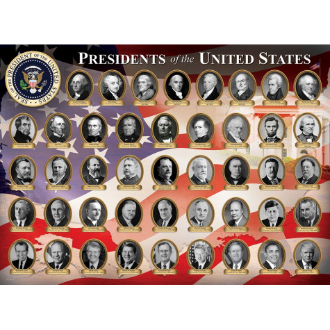 EUROGRAPHICS Puzzle Prezidenti Spojených Států Amerických 1000 dílků