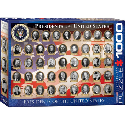 EUROGRAPHICS Puzzle Prezidenti Spojených Států Amerických 1000 dílků