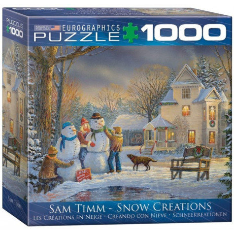 EUROGRAPHICS Puzzle Sněhové výtvory 1000 dílků ~ 1