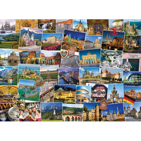 EUROGRAPHICS Puzzle Světoběžník - Německo 1000 dílků ~ 2