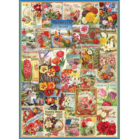 EUROGRAPHICS Puzzle Katalog semínek: Květiny 1000 dílků ~ 2