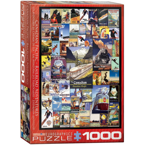 EUROGRAPHICS Puzzle Dobrodružství na železnici 1000 dílků