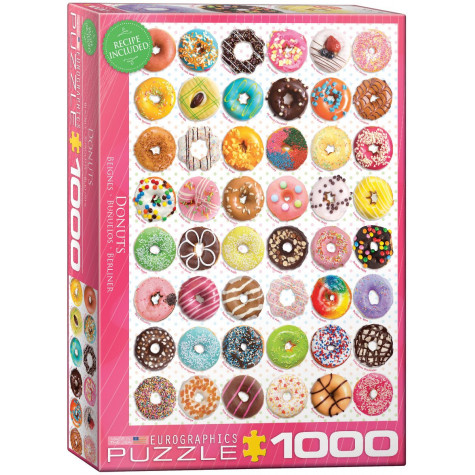 EUROGRAPHICS Puzzle Donuty 1000 dílků ~ 1