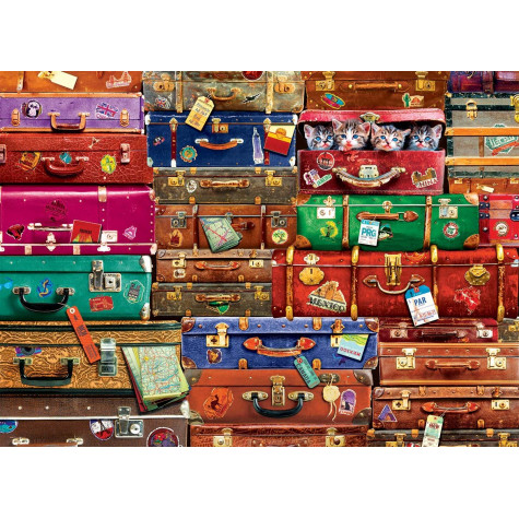EUROGRAPHICS Puzzle Cestovní kufry 1000 dílků