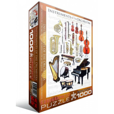 EUROGRAPHICS Puzzle Nástroje orchestru 1000 dílků