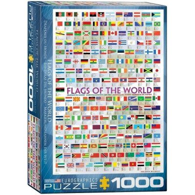 EUROGRAPHICS Puzzle Vlajky světa 1000 dílků