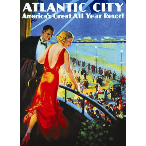 EUROGRAPHICS Puzzle Plakát: Atlantic City 1000 dílků