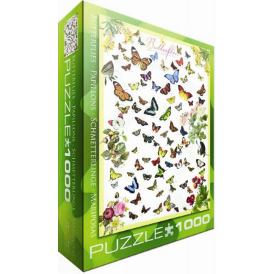 EUROGRAPHICS Puzzle Motýli 1000 dílků