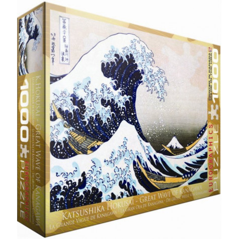 EUROGRAPHICS Puzzle Velká vlna Kanagawa 1000 dílků ~ 1