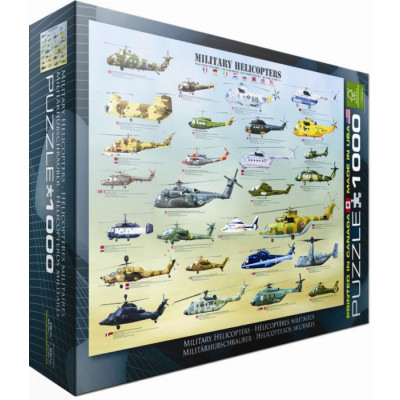 EUROGRAPHICS Puzzle Vojenské helikoptéry 1000 dílků