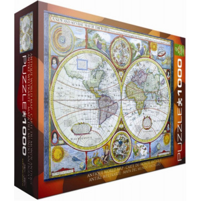 EUROGRAPHICS Puzzle Starodávná mapa světa 1000 dílků
