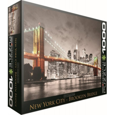 EUROGRAPHICS Puzzle New York - Brooklynský most 1000 dílků