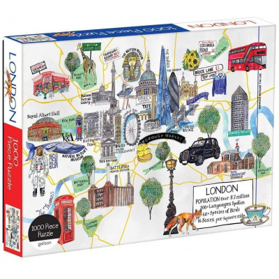 GALISON Puzzle Mapa Londýna 1000 dílků