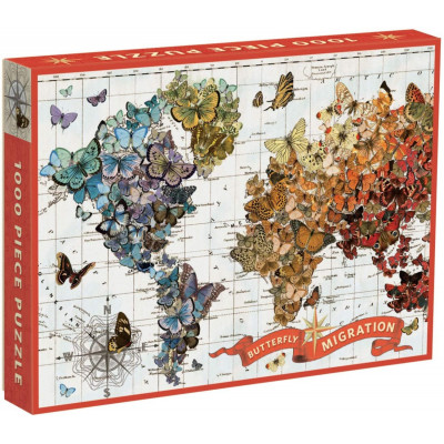 GALISON Puzzle Migrace motýlů 1000 dílků