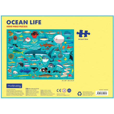 GALISON Puzzle Život v oceánu 1000 dílků