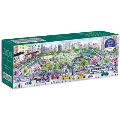 GALISON Panoramatické puzzle Pohled na město 1000 dílků