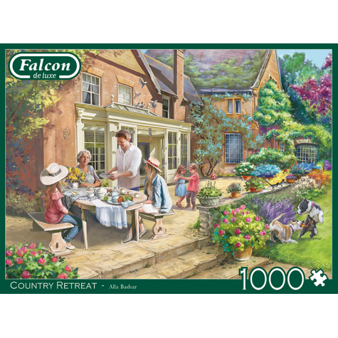 FALCON , JUMBO Puzzle Odpočinek na venkově 1000 dílků ~ 3