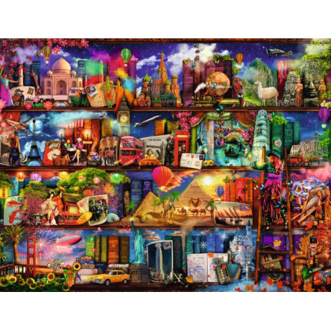 RAVENSBURGER Puzzle Svět knih 2000 dílků ~ 2
