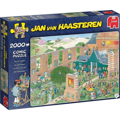 JUMBO Puzzle Trh s uměním 2000 dílků