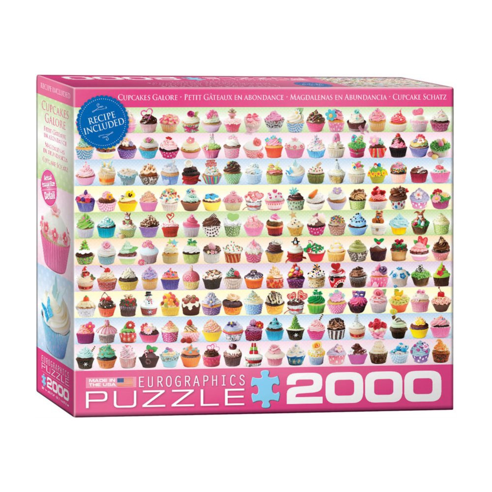 EUROGRAPHICS Puzzle Barevné dortíky (Cupcakes) 2000 dílků