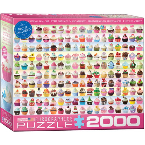 EUROGRAPHICS Puzzle Barevné dortíky (Cupcakes) 2000 dílků
