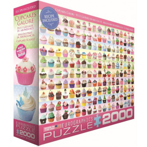 EUROGRAPHICS Puzzle Barevné dortíky (Cupcakes) 2000 dílků