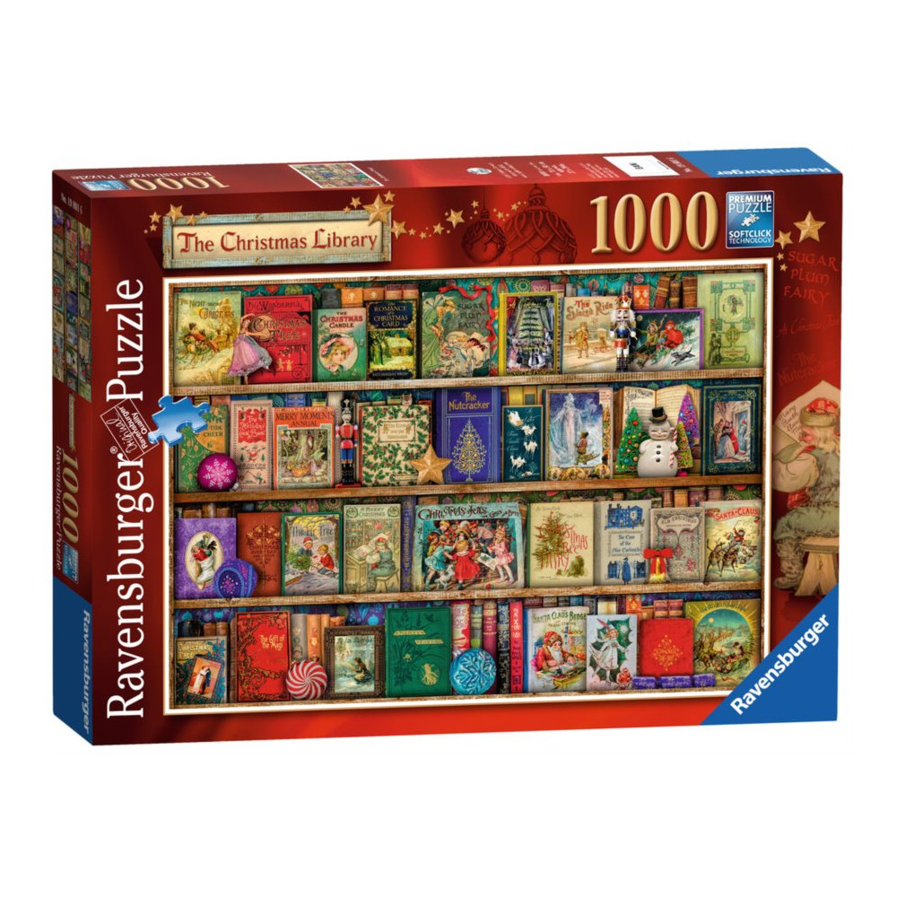 RAVENSBURGER Puzzle Vánoční knihovna 1000 dílků