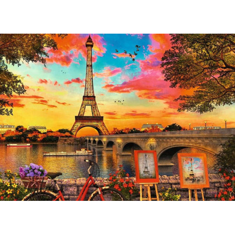RAVENSBURGER Puzzle Břehy Seiny 1000 dílků ~ 2