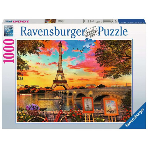 RAVENSBURGER Puzzle Břehy Seiny 1000 dílků ~ 1