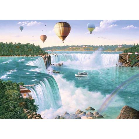 RAVENSBURGER Puzzle Niagarské vodopády, Kanada 1000 dílků ~ 2