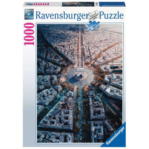 RAVENSBURGER Puzzle Pohled na Paříž 1000 dílků ~ 1