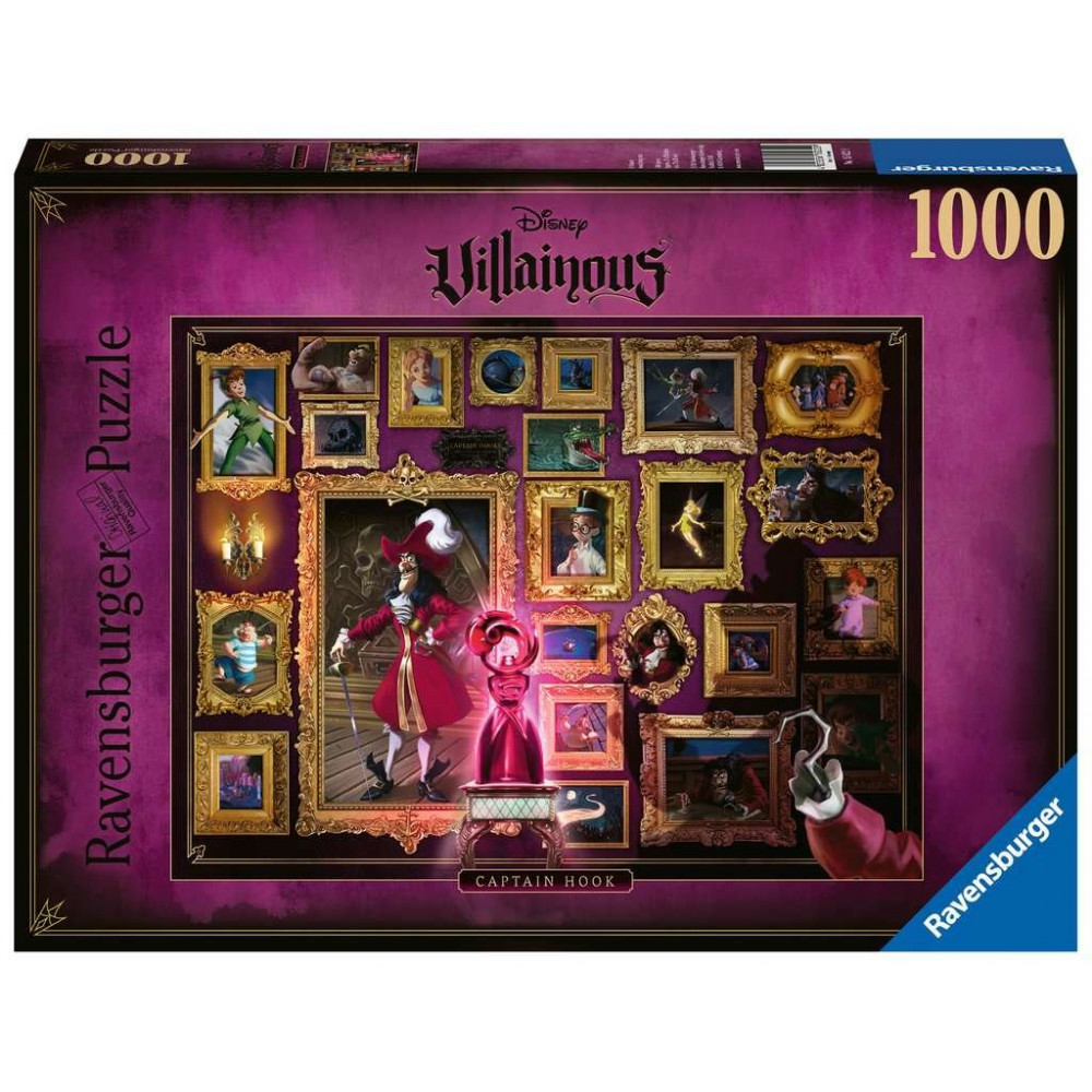 RAVENSBURGER Puzzle Villainous: Kapitán Hook 1000 dílků