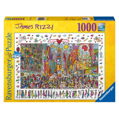 RAVENSBURGER Puzzle Times Square - Everyone should go there 1000 dílků