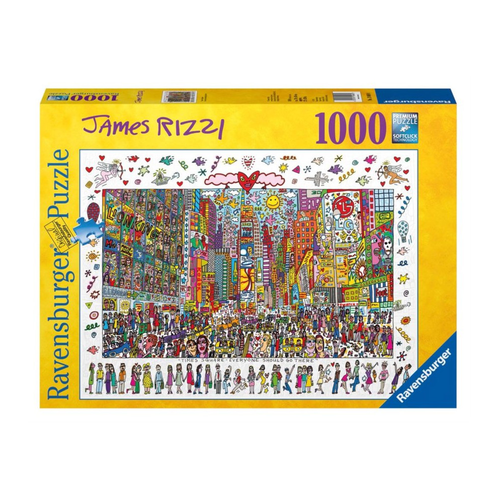 RAVENSBURGER Puzzle Times Square - Everyone should go there 1000 dílků