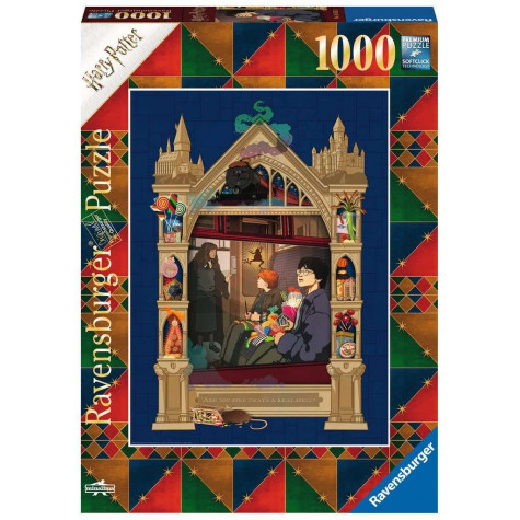 RAVENSBURGER Puzzle Harry Potter: Cesta do Bradavic 1000 dílků ~ 1