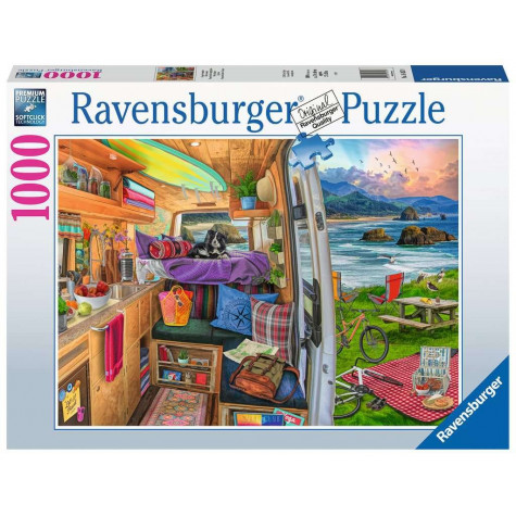 RAVENSBURGER Puzzle Výlet s karavanem 1000 dílků