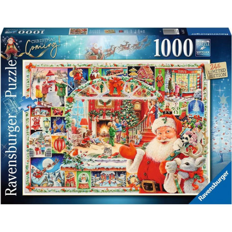 RAVENSBURGER Puzzle Vánoce jsou tady! 1000 dílků