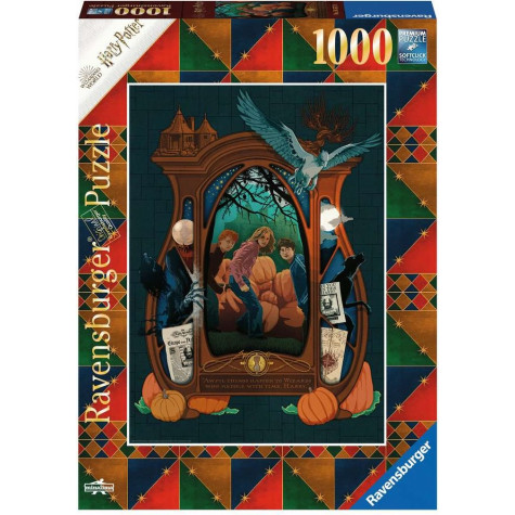 RAVENSBURGER Puzzle Harry Potter: Záchrana Siriuse pomocí Obraceče času 1000 dílků ~ 1