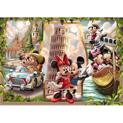 RAVENSBURGER Puzzle Prázdniny Mickeyho a Minnie 1000 dílků