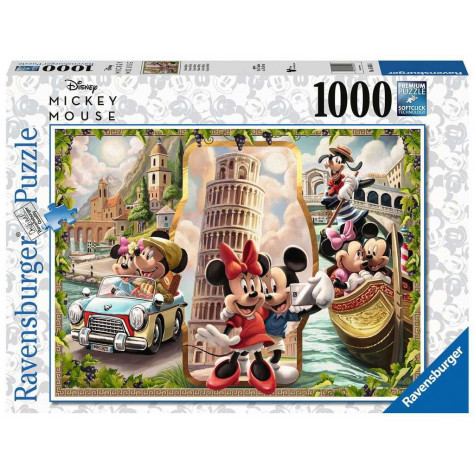 RAVENSBURGER Puzzle Prázdniny Mickeyho a Minnie 1000 dílků ~ 1