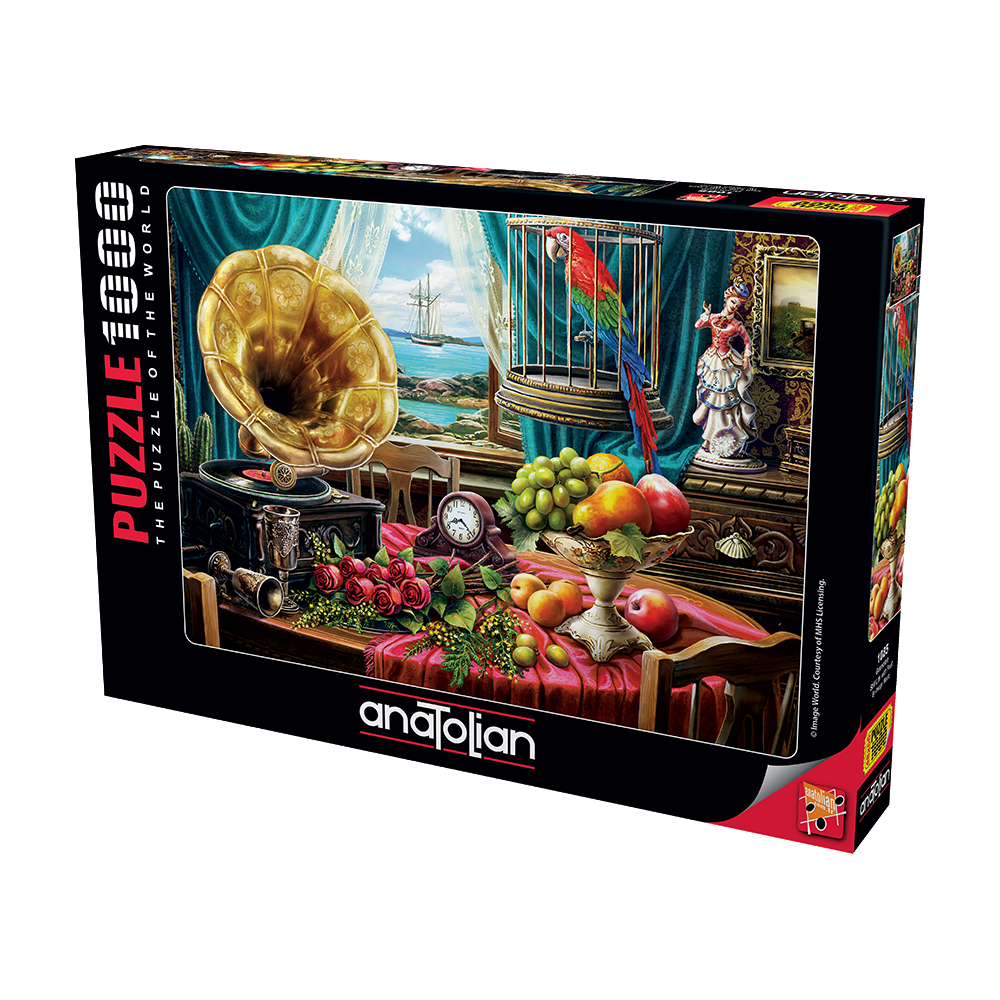 ANATOLIAN Puzzle Zátiší s ovocem a gramofonem 1000 dílků